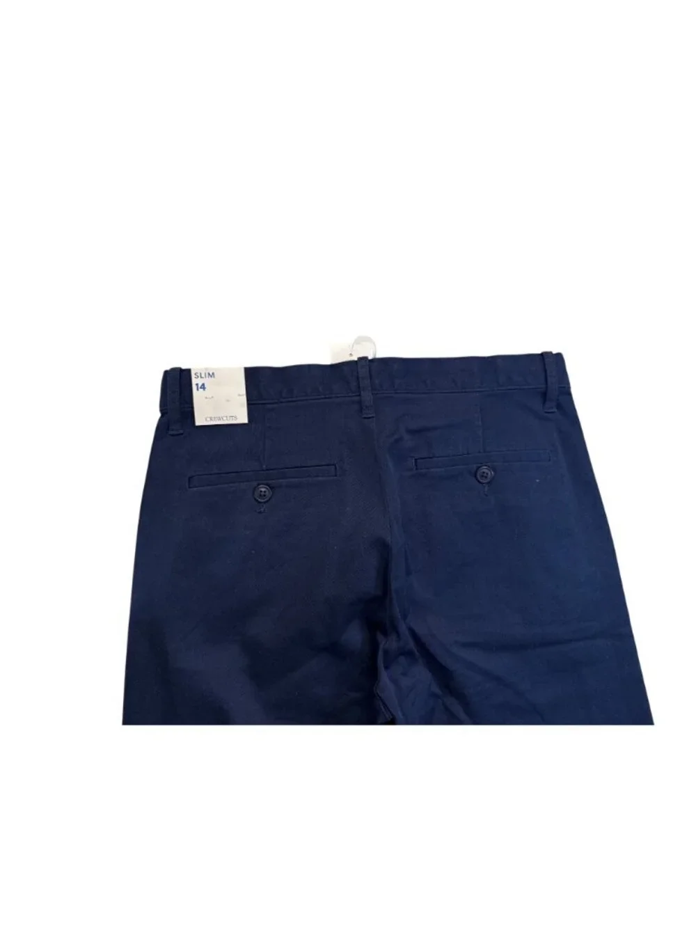 J Crew Crewcuts Boys Slim Fit Flex Chino Pants~Size 14 SLIM~Navy Blue NWT L7 16